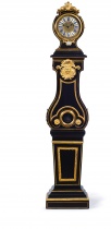 A Regence Ormolu-Mounted Quarter Striking Ebonised Regulateur by Julien Le Roy